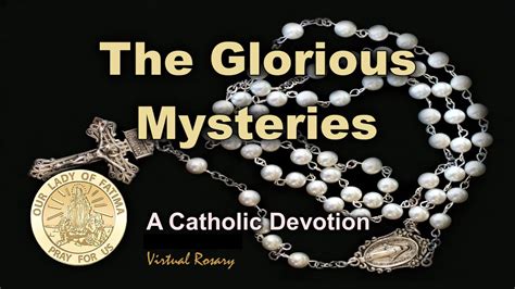 Meditate on the glorious mysteries of the rosary with sacred art. . Glorious mysteries virtual